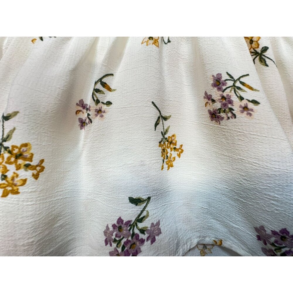 Hollister Co. Women's Cami Top Summer Size L White Floral Lightweight Sleeveless - Picture 8 of 8